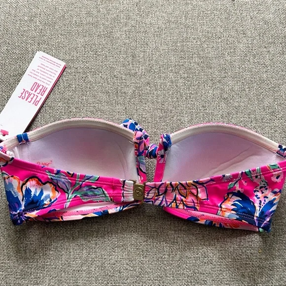 Lilly Pulitzer strapless swim top size 0 - Picture 2 of 3